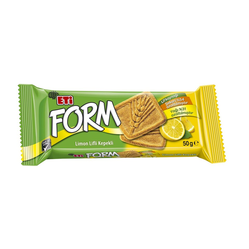 ETİ FORM BİSKÜVİ 50 GR - LİMON LİFLİ
